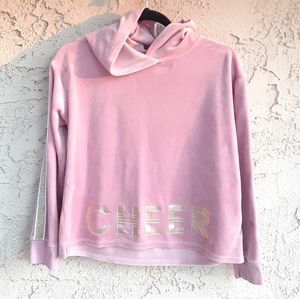 Justice Active Cheer Pink Crop Women Sweater 14/16